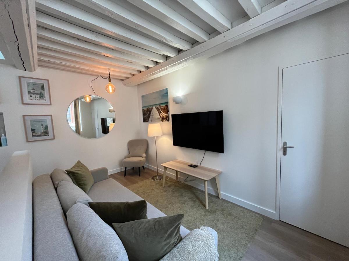 Bella, Joli Appt Renove Dans Le Bourg Appartement Ouistreham Buitenkant foto