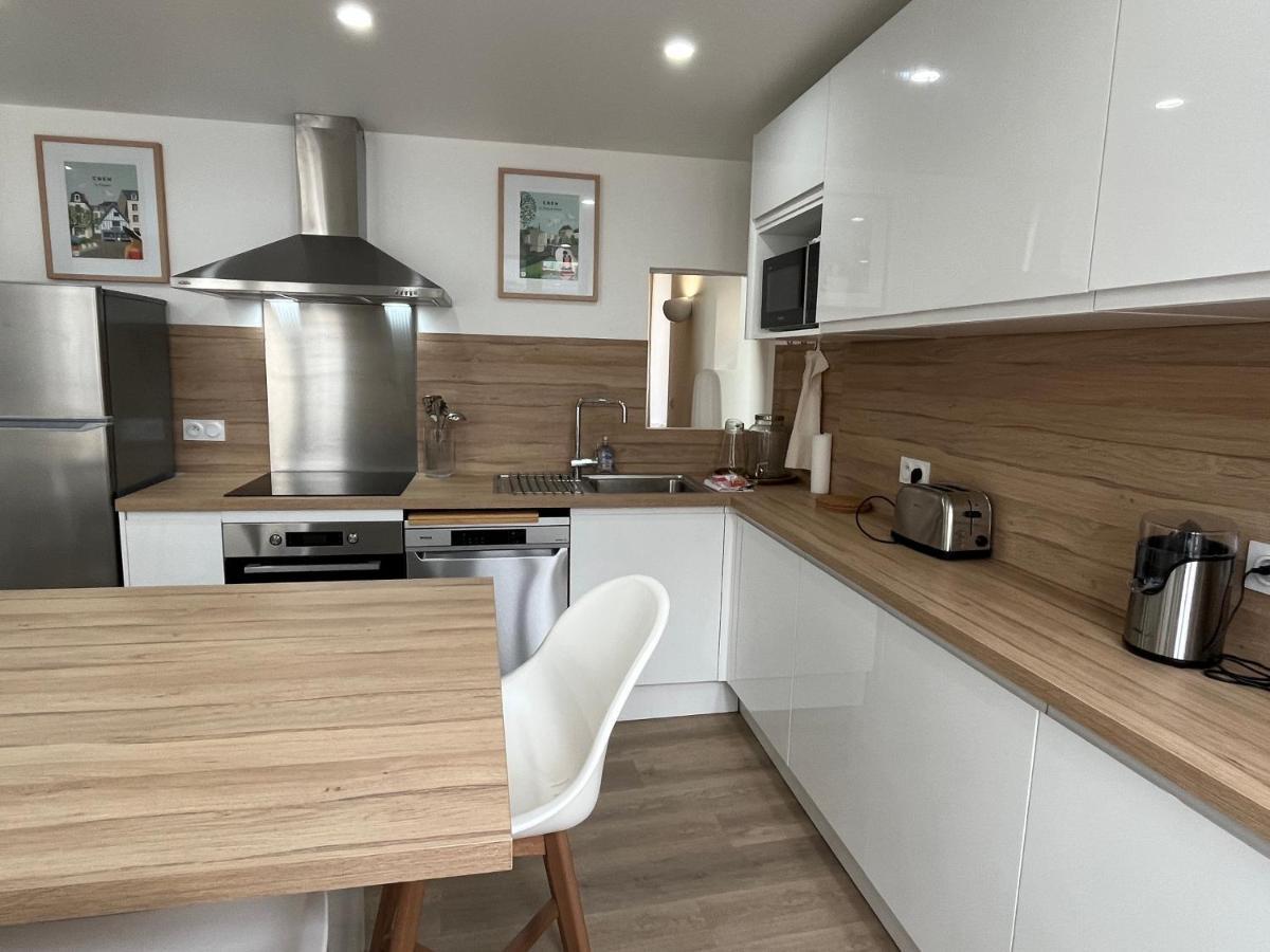 Bella, Joli Appt Renove Dans Le Bourg Appartement Ouistreham Buitenkant foto